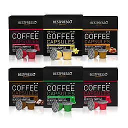 Bestpresso Variety Pack Espresso/Coffee Capsules 120-Count