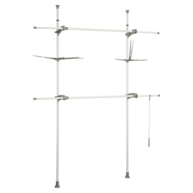 Wenko Herkules 2-Tier Telescopic Twin Shelf Closet Organization System. View a larger version of this product image.