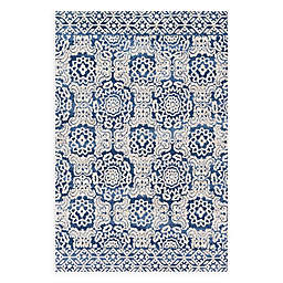 Magnolia Home by Joanna Gaines Lotus Rug in Blue/Ivory