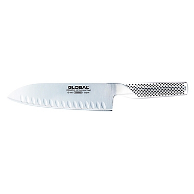 Global 7-Inch Hollow Ground Santoku Knife. View a larger version of this product image.
