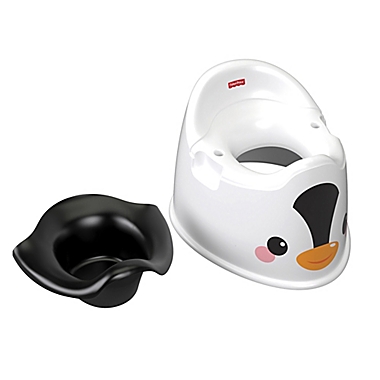 Fisher-Price&reg; Penguin Potty in White/Black. View a larger version of this product image.