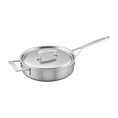 Demeyere Industry 3 qt. Stainless Steel Covered Saute Pan. View a larger version of this product image.