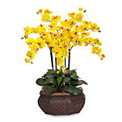 Nearly Natural 30-Inch Large Phalaenopsis Orchid Silk Flower Arrangement