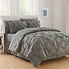 Alternate image 0 for Hi-Loft Luxury Pintuck 8-Piece King/California King Comforter Set in Grey