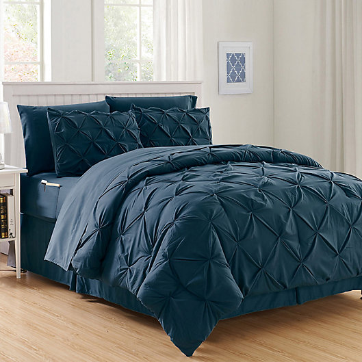 Alternate image 1 for Hi-Loft Luxury Pintuck 8-Piece Comforter Set