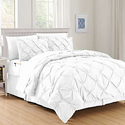 Hi-Loft Luxury Pintuck 6-Piece Twin/Twin XL Comforter Set in White