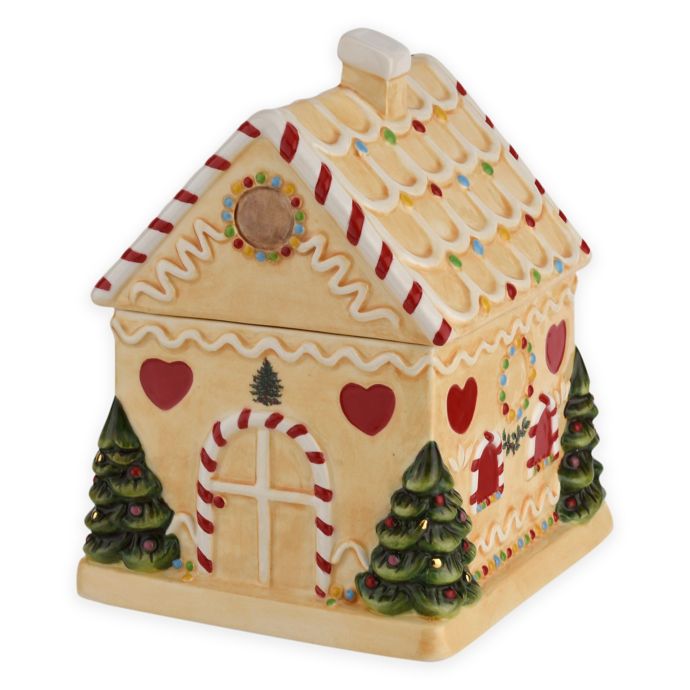 Spode Christmas Tree Gingerbread House Candy Jar Bed Bath Beyond