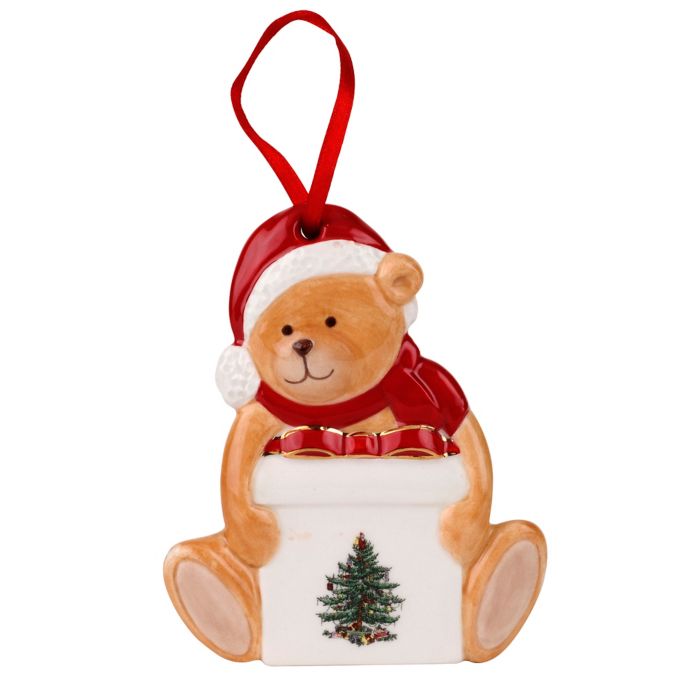 plush teddy bear christmas ornaments