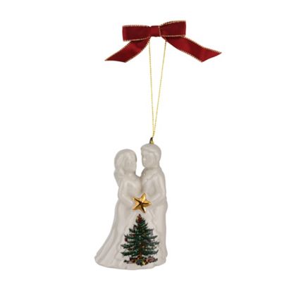 bride groom christmas tree ornament