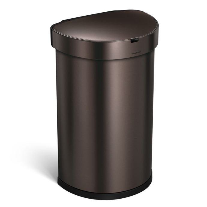 simplehuman® Semi-Round 45-Liter Sensor Trash Can | Bed ...