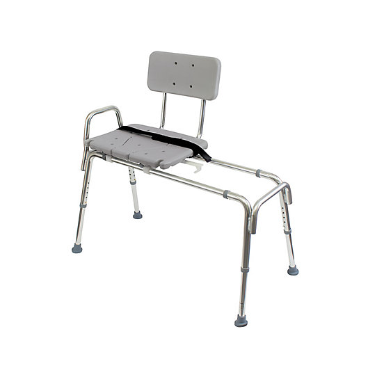 Sliding Transfer Bench Shower Chair, Tub Transfer Bench With Shower Curtain Cut Out