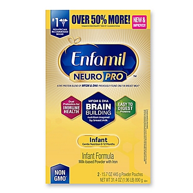 Enfamil&trade; NeuroPro&trade; 31.40 oz. Powder Infant Formula Refill Box. View a larger version of this product image.