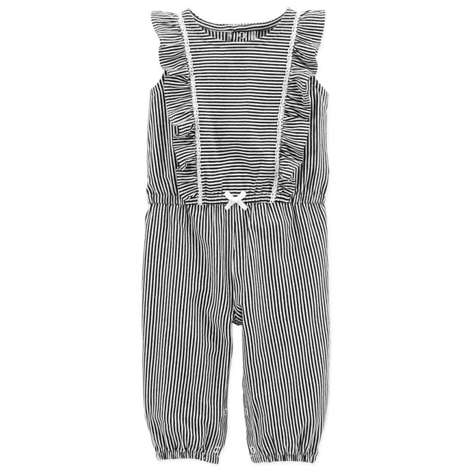 striped romper long pants