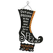 National Tree Company 18-Inch &quot;The Witch is In&quot; Halloween Wall Sign