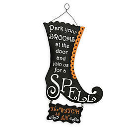 National Tree Company 18-Inch "The Witch is In" Halloween Wall Sign