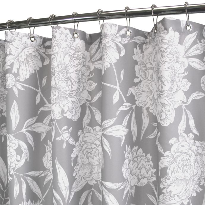 Park B Smith Peony Silver 72 Inch X 72 Inch Watershed Shower
