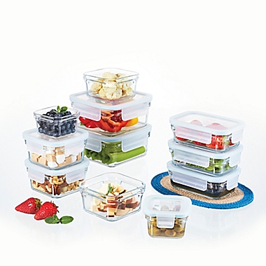 Glasslock Food Storage Set in Aqua. View a larger version of this product image.