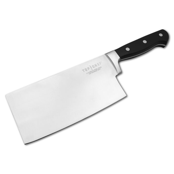 Top Chef® Premier Cleaver in Stainless Steel/Black Bed Bath and