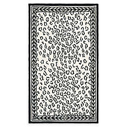 Safavieh Chelsea Wool 2-Foot 9-Inch x 4-Foot 9-Inch Area Rug in White and Black