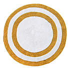 Alternate image 0 for Concentric Rings 36" Round Reversible Bath Mat in Yellow/White