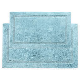 Regency Bath Mat Set in Blue (Set of 2)