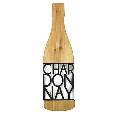 Wayland Square Chalkboard Black Wine Bottle Shaped Cork Holder Includes Chalk 