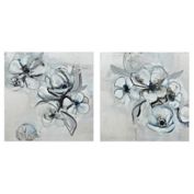 Renwil 70% Hand Painted Floral Wall Art
