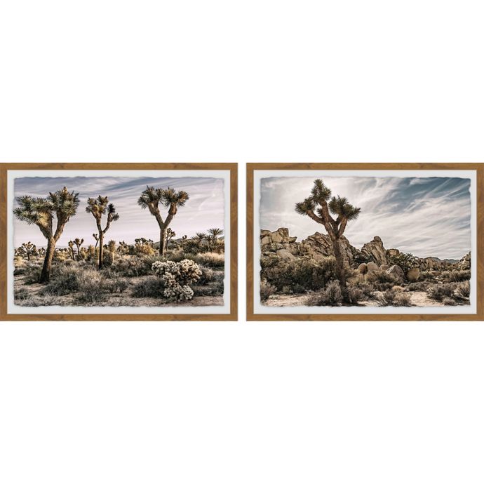 Marmont Hill Views Of Joshua Tree Framed Diptych Wall Art Bed Bath Beyond