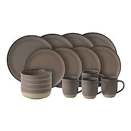 ED Ellen DeGeneres Crafted by Royal Doulton® Brushed Glaze 16-Piece Dinnerware Set in Taupe