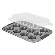 Anolon&reg; 12-Cup Nonstick Covered Muffin Pan