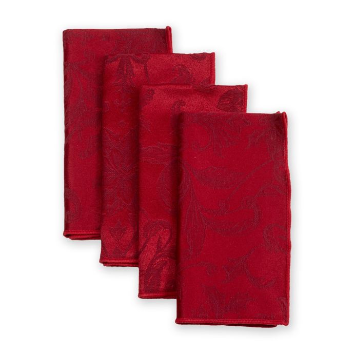 Holiday Cheer Damask Napkins (Set of 4) Bed Bath & Beyond