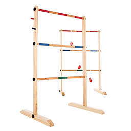 Hey! Play! Double Wooden Ladder Toss Game