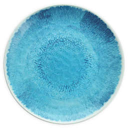 Flora 11-Inch Coupe Melamine Plates in Blue (Set of 12)