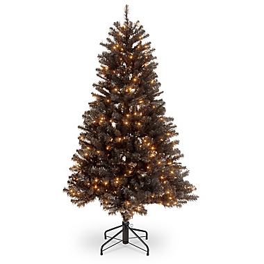National Tree Company 4.5&#39; North Valley Black Spruce Christmas Tree with Clear Lights. View a larger version of this product image.