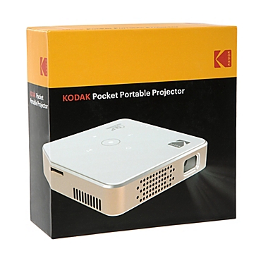 Kodak&reg; Pocket Portable Projector in White. View a larger version of this product image.
