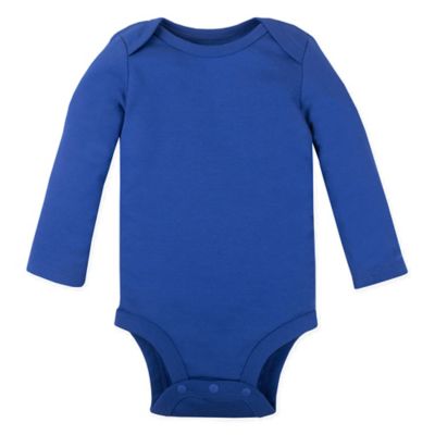 blue long sleeve bodysuit