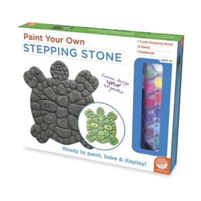 Mindware&reg; Paint Your Own Turtle Stepping Stone Kit