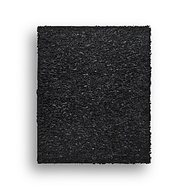 Safavieh Leather Shag 4-Foot x 6-Foot Rectangle Rug in Black. View a larger version of this product image.