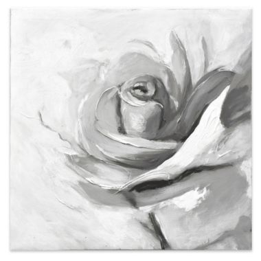 Renwil 70% Hand Painted Delicate Rose 24-Inch Square Wall Art. View a larger version of this product image.