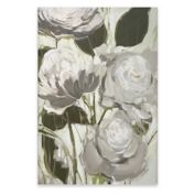 Floral Vine 24-Inch x 36-Inch Canvas Wall Art in White
