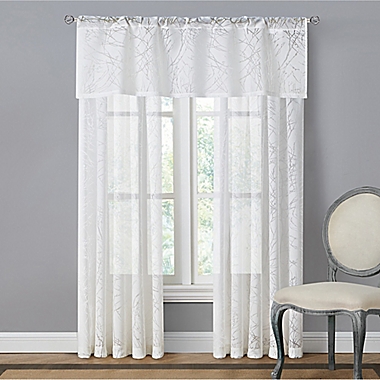 Branchbrook Sheer Window Curtain Panel and Valance. View a larger version of this product image.