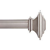 Kenney&reg; Mission 90-Inch to 130-Inch Adjustable Curtain Rod in Pewter