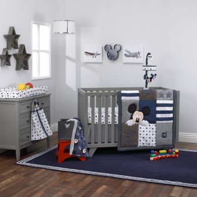 mickey mouse baby crib set