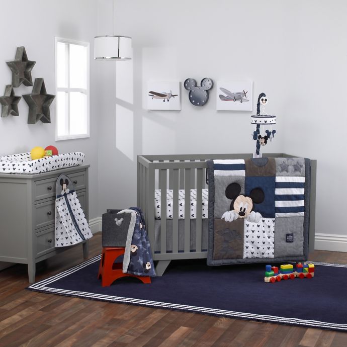 Disney® Mickey Mouse "Hello World" Crib Bedding Collection ...