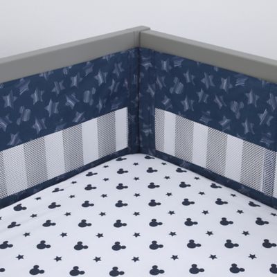 mickey mouse hello world crib bedding