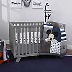 Alternate image 4 for Disney&reg; Mickey Mouse &quot;Hello World&quot; Sherpa Baby Blanket in Navy