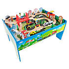 Alternate image 0 for Hey! Play! Wooden Train Set Table