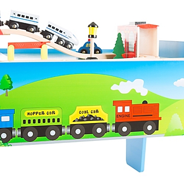 Hey! Play! Wooden Train Set Table. View a larger version of this product image.