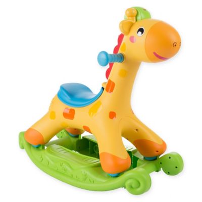 yellow rocking horse