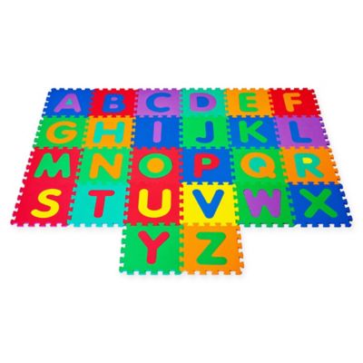 Alphabet Mat Floor Puzzle Play 26 ABC Tile Foam Interlocking Tiles for sale online 